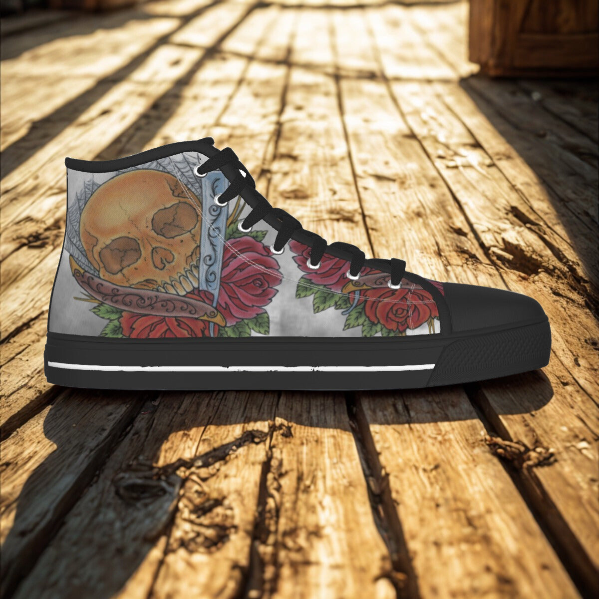 Skull and Roses - High Tops