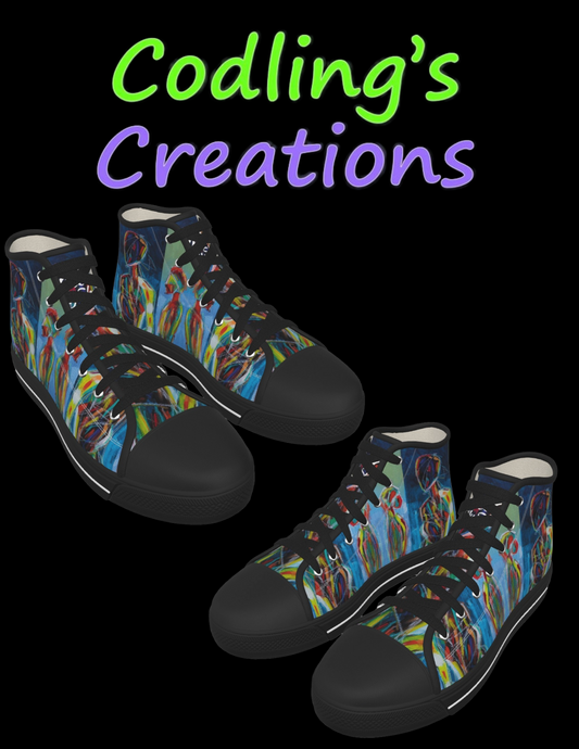 Abstract High Tops - Codling's Creations