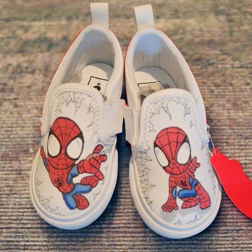 Spidey Vans 2 Hand Drawn