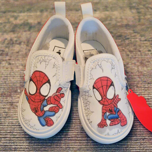 Spidey Vans 2 Hand Drawn