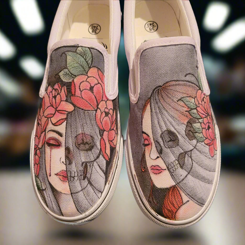 Veiled Girls Slip Ons