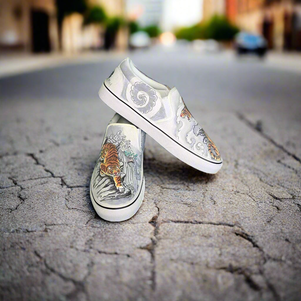 Tigers Print Slip On