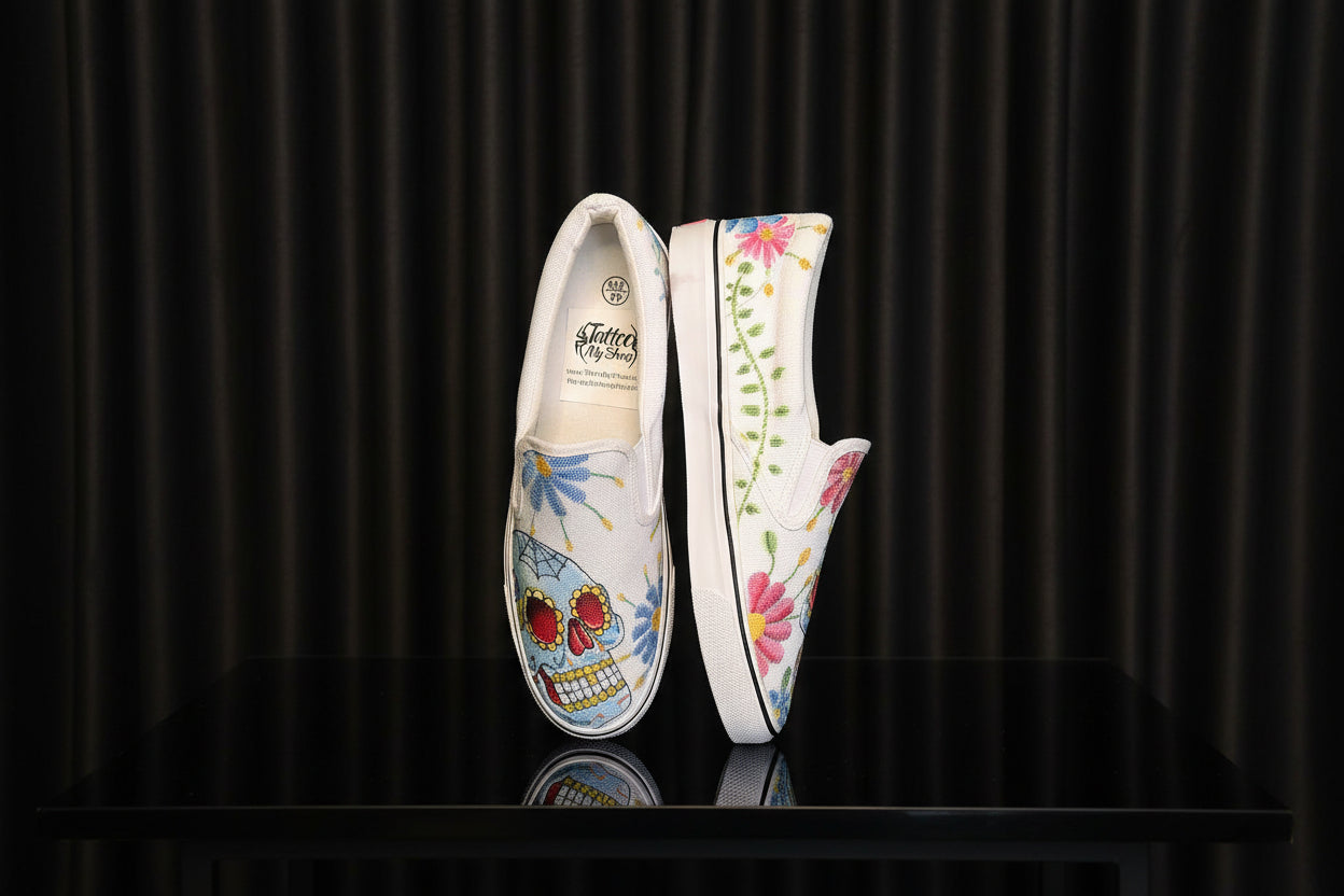 Day of The Dead Embroidery - Ready To Ship