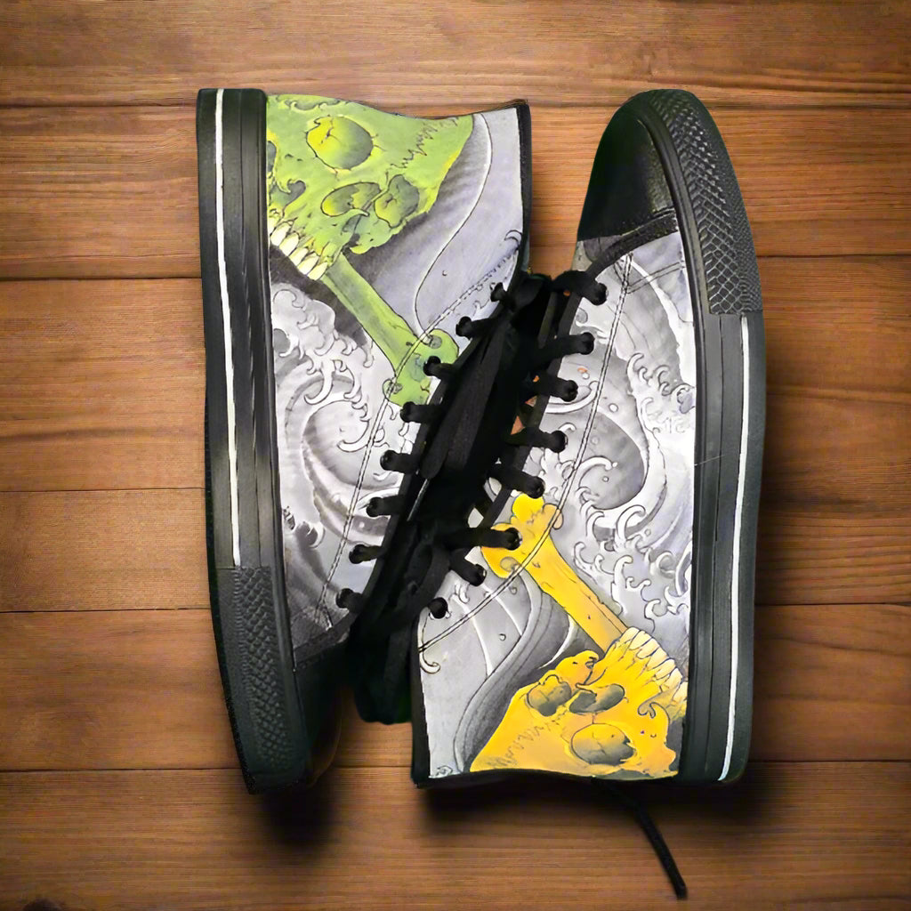 6 Skulls High Tops