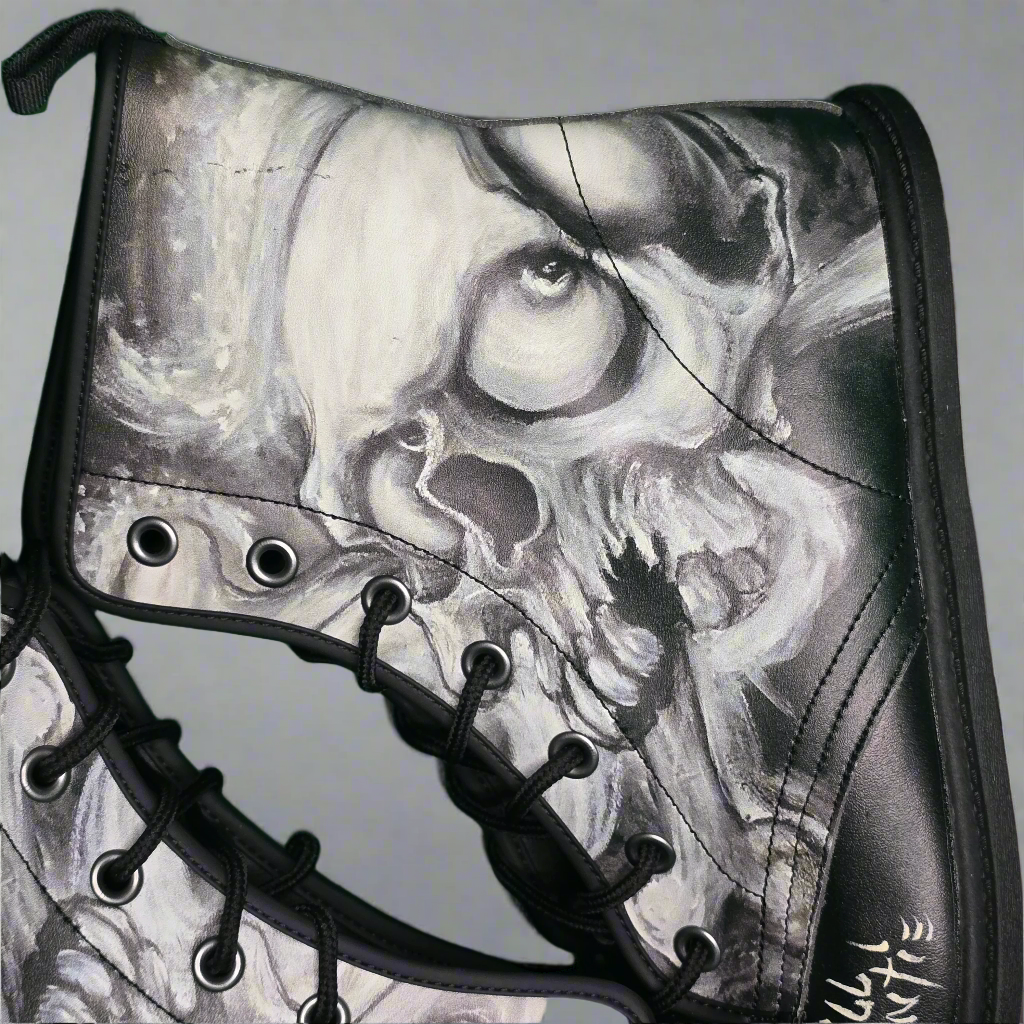 Gill Montie - White Skull Boots
