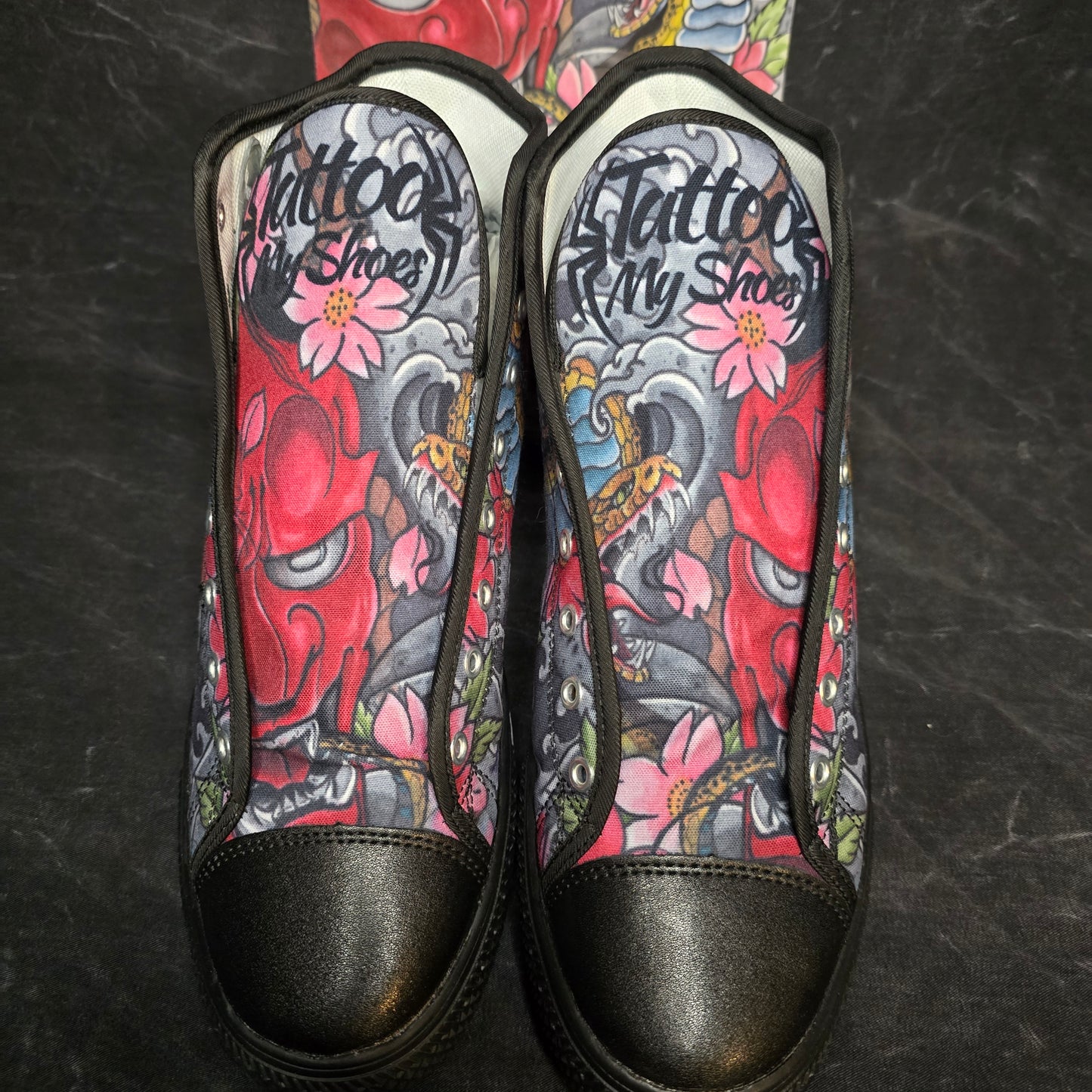 Hannya and Snake - High Tops