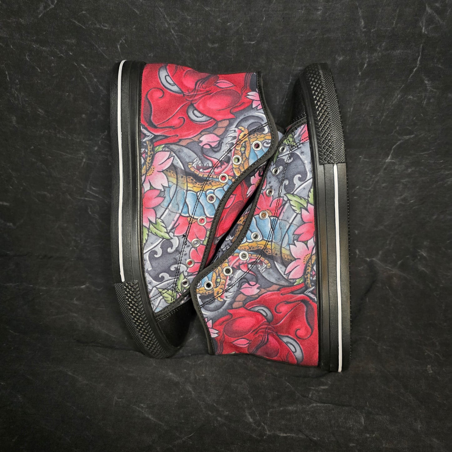 Hannya and Snake - High Tops