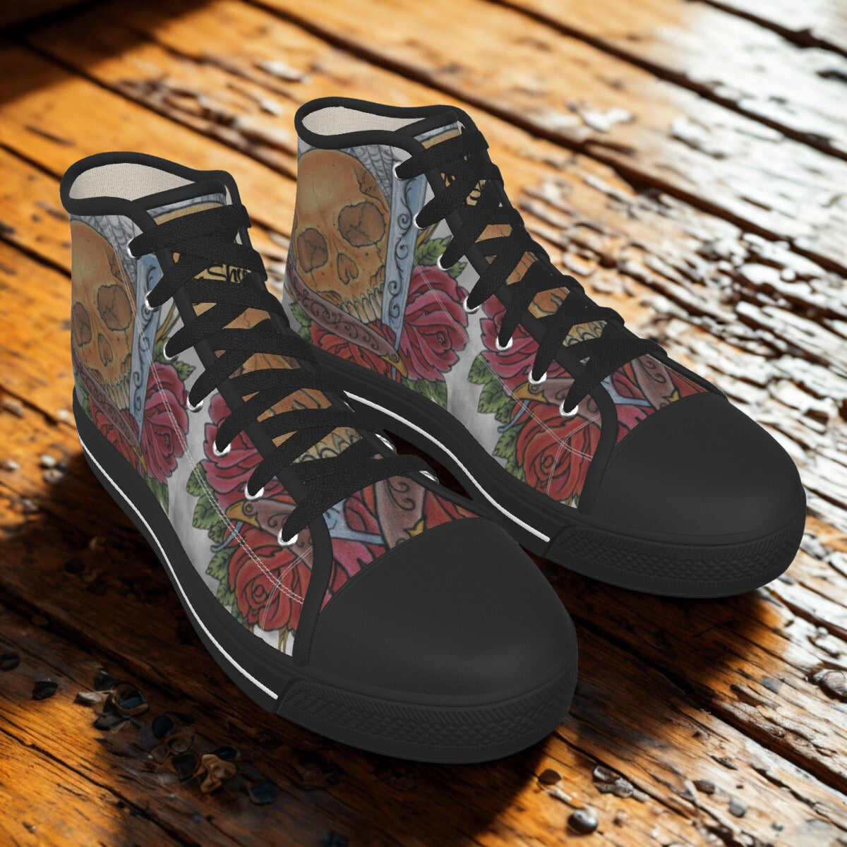 Skull and Roses - High Tops