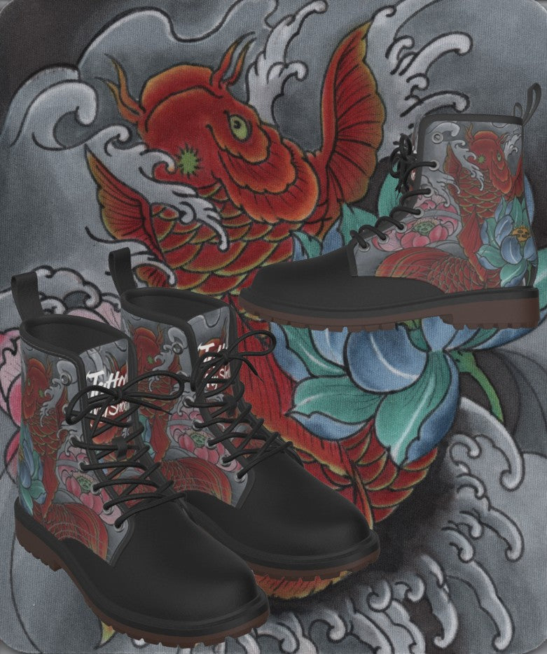 Red Koi Boots
