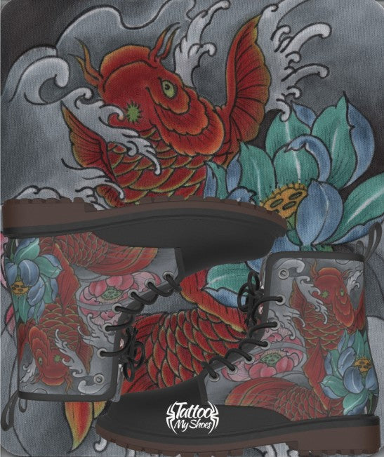 Red Koi Boots