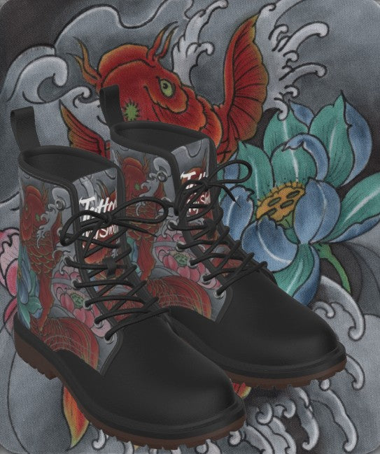 Red Koi Boots