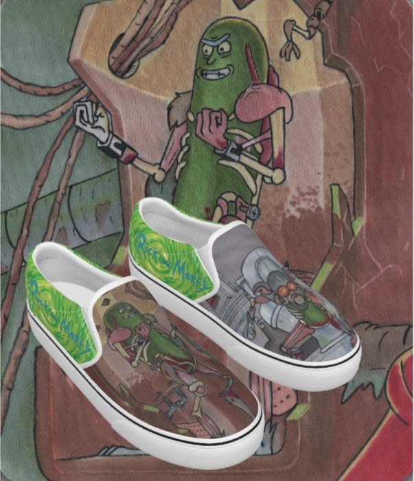 Pickle Rick - Slip ons