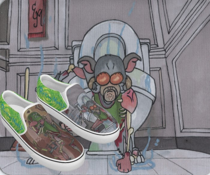 Pickle Rick - Slip ons