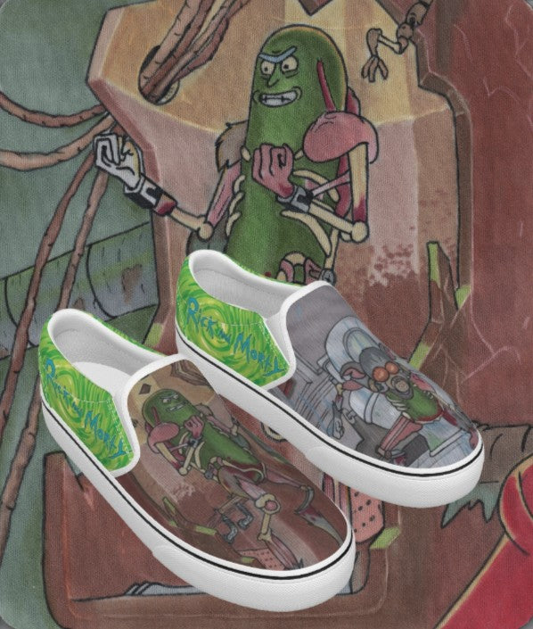 Pickle Rick - Slip ons