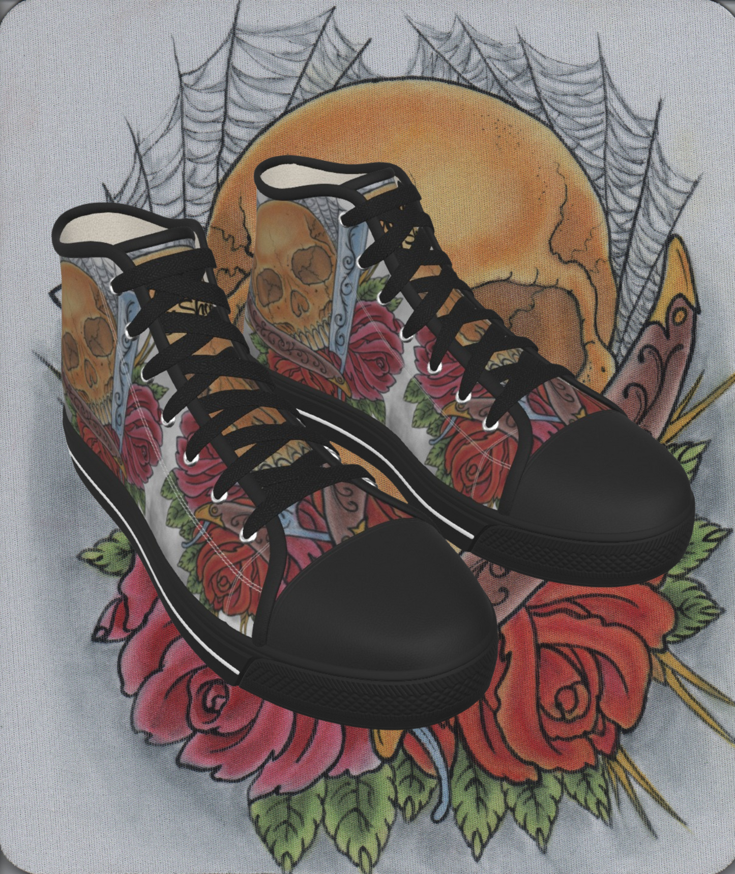 Skull and Roses - High Tops