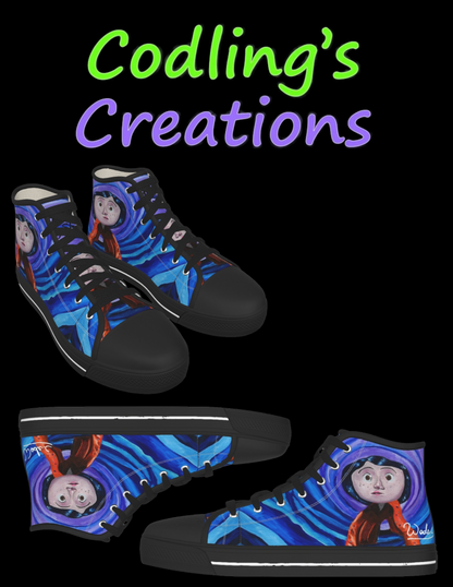 Coraline High Tops - Codling's Creations