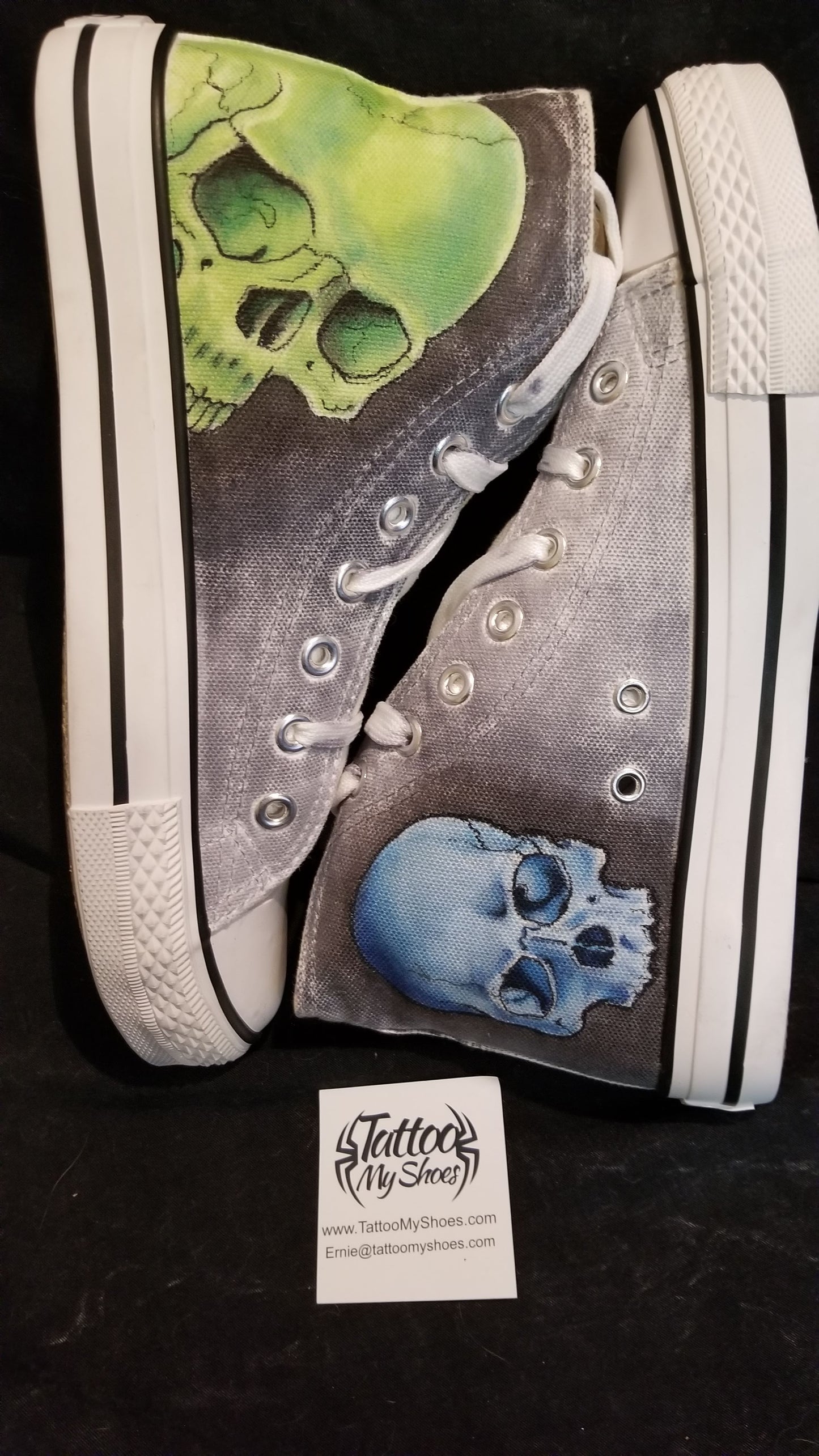 Colored Skull High Tops