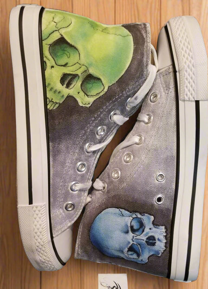 Colored Skull High Tops