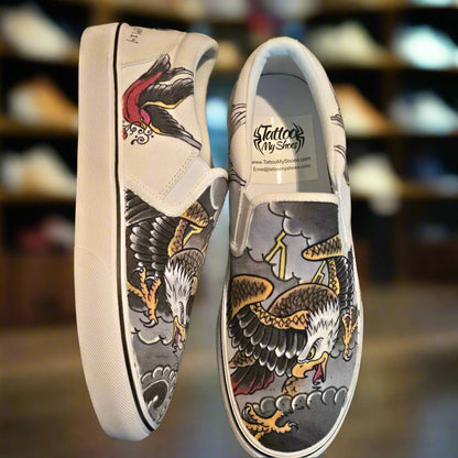 Traditional Eagles Slip Ons