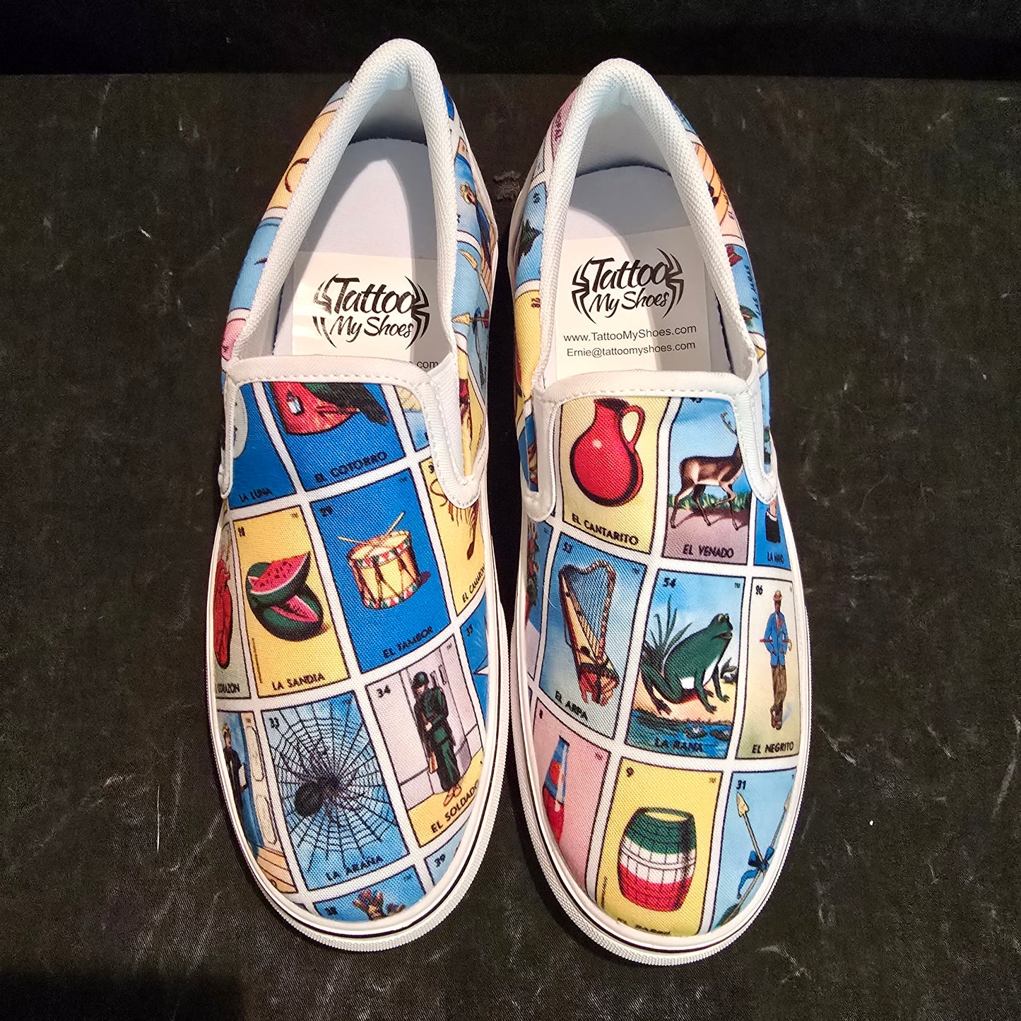Loteria Custom Printed Shoes