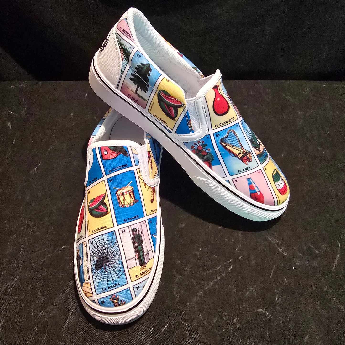 Loteria Custom Printed Shoes