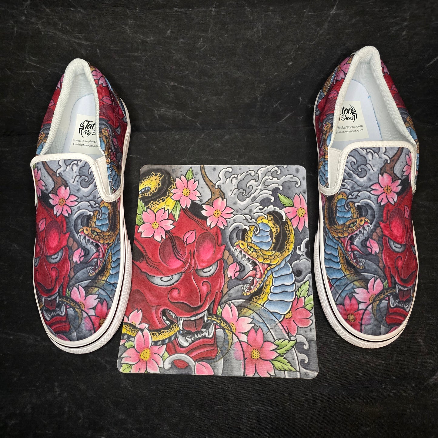 Traditional Hannya and Snake