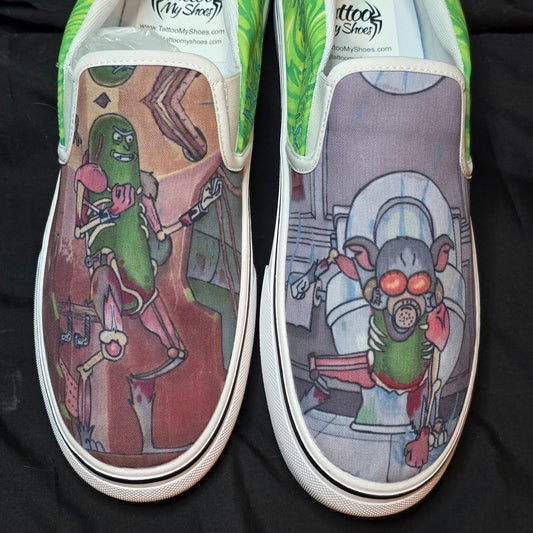 Pickle Rick - Slip ons