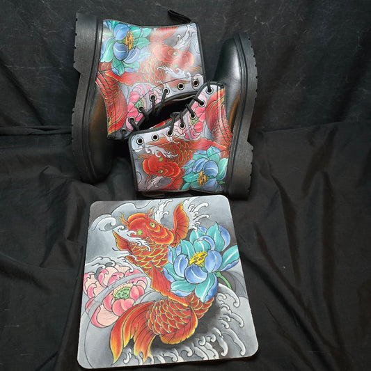 Red Koi Boots