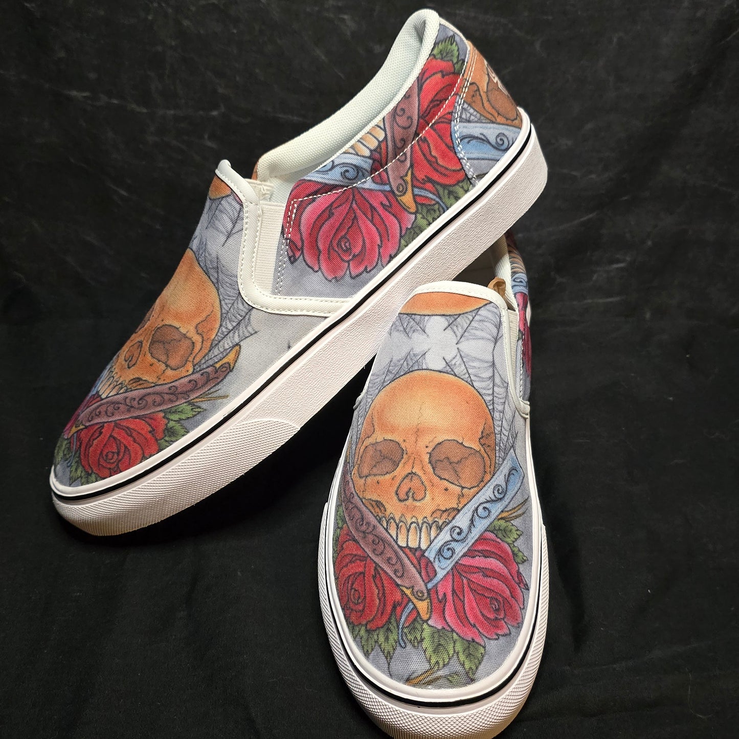 Skull and Roses Slip on RTS