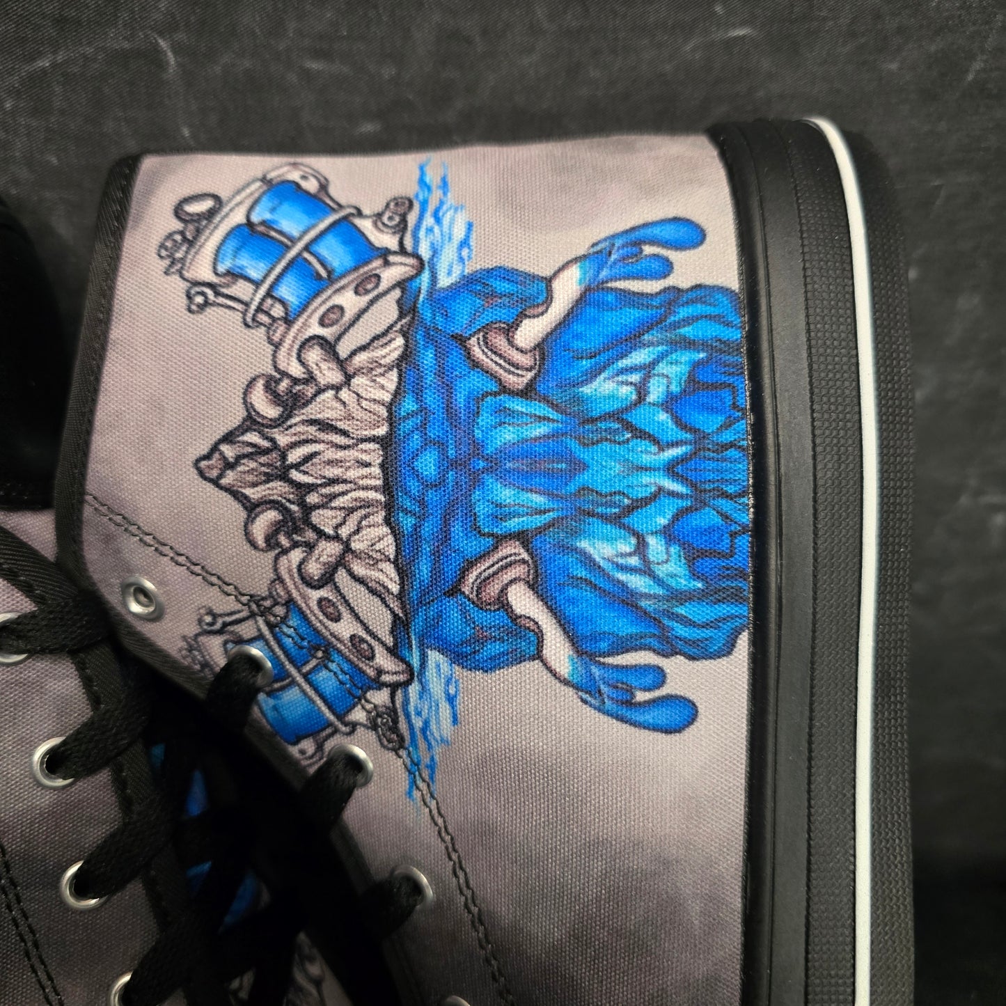 Only the tip - Grey Smoke High tops