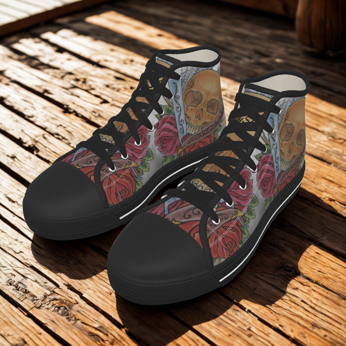 Skull and Roses - High Tops