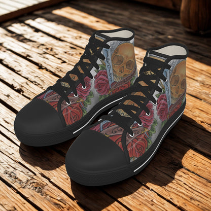 Skull and Roses - High Tops