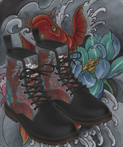 Red Koi Boots