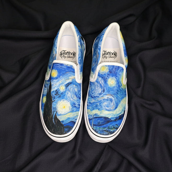 Van Gogh Starry night custom shoes